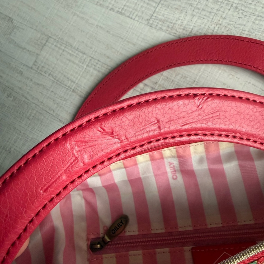Oilily Oilily Folding City Carry All Raspberry, Raspberry (Red) Nylon Bag - Picture 8 of 8